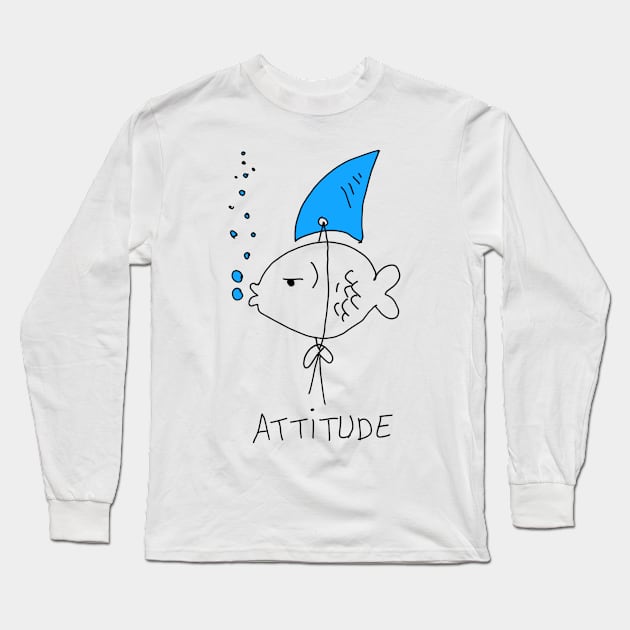 Attitude Long Sleeve T-Shirt by NJORDUR